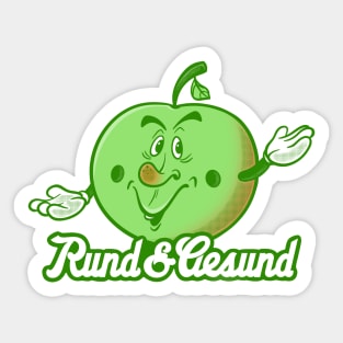 Apple - round and healthy Sticker